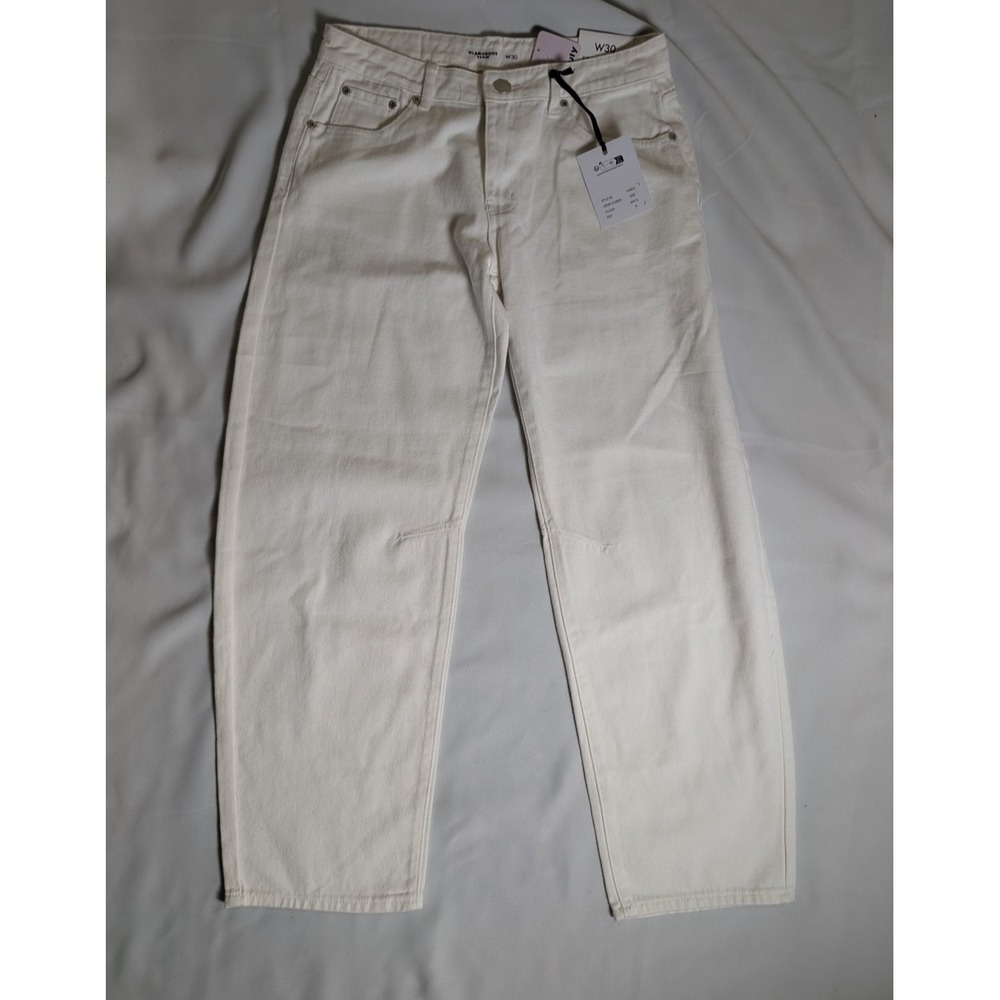 NEW White Denim Size W30 Medium Mid Rise Jeans